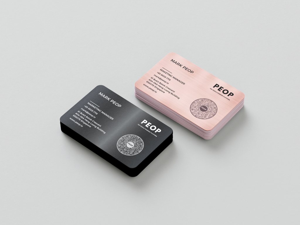 Customizable Metal Business Cards